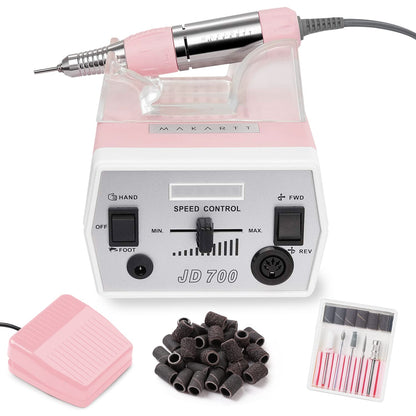 Makartt Nail Drill Electric Nail File JD700 Nail Drills for Acrylic Nails Professional 30000RPM Manicure Tools Nail Stuff Acrylic Nail Drill for Nail Dip Kit Acrylic Powder Poly Nail Gel B-01 Health & Beauty > Personal Care > Cosmetics > Cosmetic Tools > Nail Tools Makartt Pink  