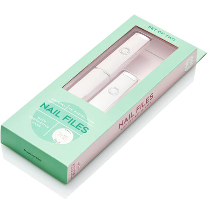 Best Crystal Glass Nail File – Perfect for Women & Girls - Long Lasting Double Sided Tempered Glass – Professional Salon Manicure/Pedicure Filing Tool for Natural Nails - with Case - Pastel Lilac 2Mm Health & Beauty > Personal Care > Cosmetics > Cosmetic Tools > Nail Tools Malva Belle Pink x2 3mm  
