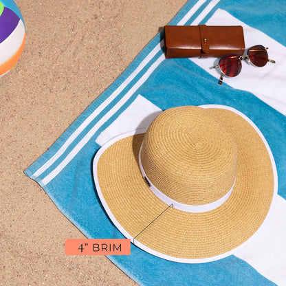 Sun 'N' Sand Women'S French Laundry Sun Hat - UPF 50+ - Backless, Foldable, and Packable 4” Brim Hat - One Size Apparel & Accessories > Clothing Accessories > Headwear Sun 'N' Sand   