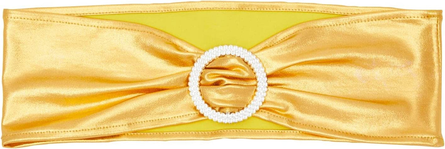Gold Chair Sashes Bulk 100 Pack for Wedding Reception, Banquet Hotel Events, Baby Shower, Birthday Party Apparel & Accessories > Clothing Accessories > Sashes Juvale   