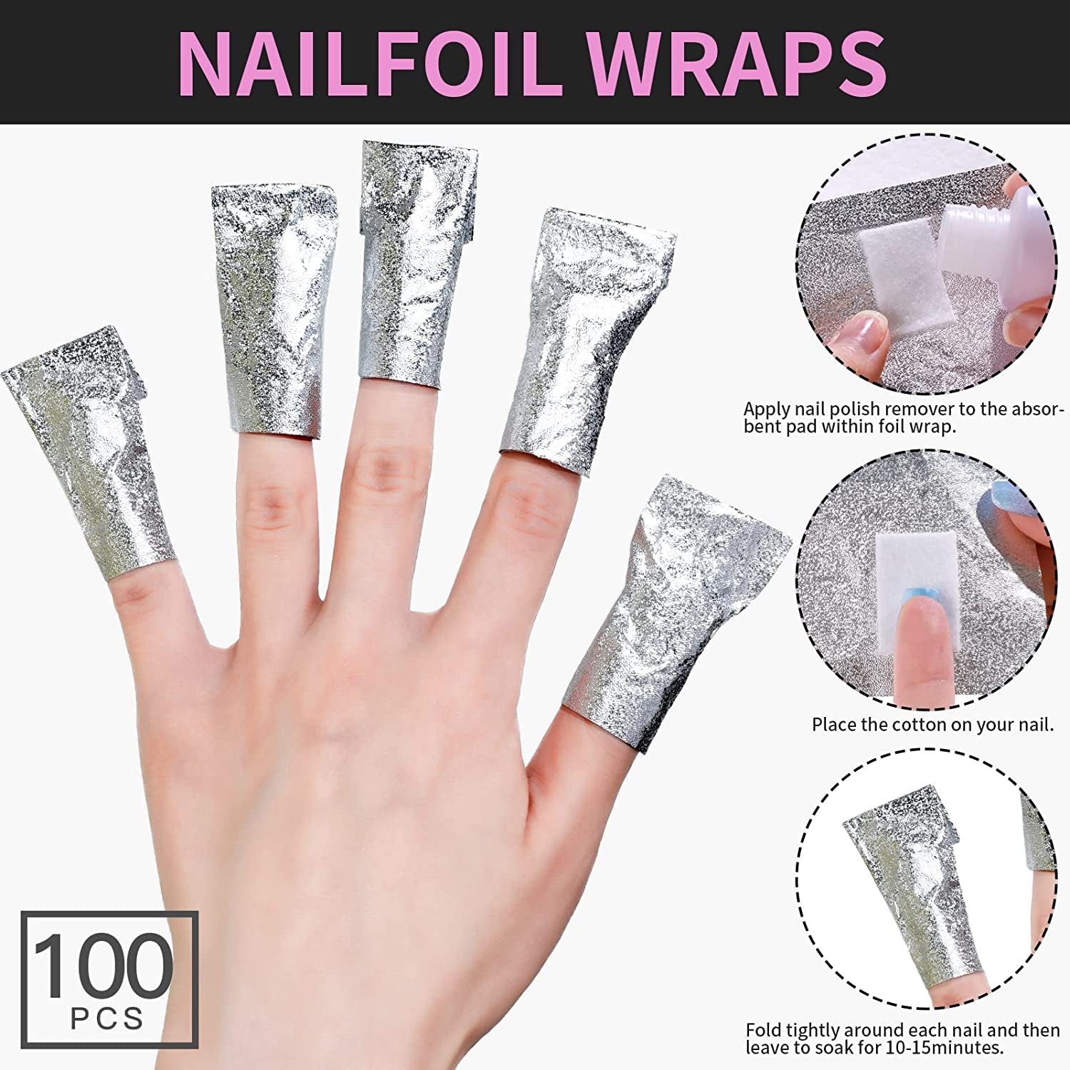 Nail File Buffer, Teenitor Gel Nail File Set, 6PCS Professional Nail Buffer File Block, 100PCS Nail Remover Foil Wraps, Cuticle Pusher and Cuticle Peeler, Gel Nail Remover Tools Kit Health & Beauty > Personal Care > Cosmetics > Cosmetic Tools > Nail Tools Teenitor   