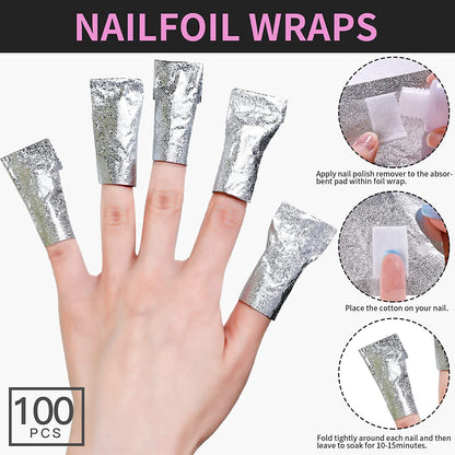 Nail File Buffer, Teenitor Gel Nail File Set, 6PCS Professional Nail Buffer File Block, 100PCS Nail Remover Foil Wraps, Cuticle Pusher and Cuticle Peeler, Gel Nail Remover Tools Kit Health & Beauty > Personal Care > Cosmetics > Cosmetic Tools > Nail Tools Teenitor   