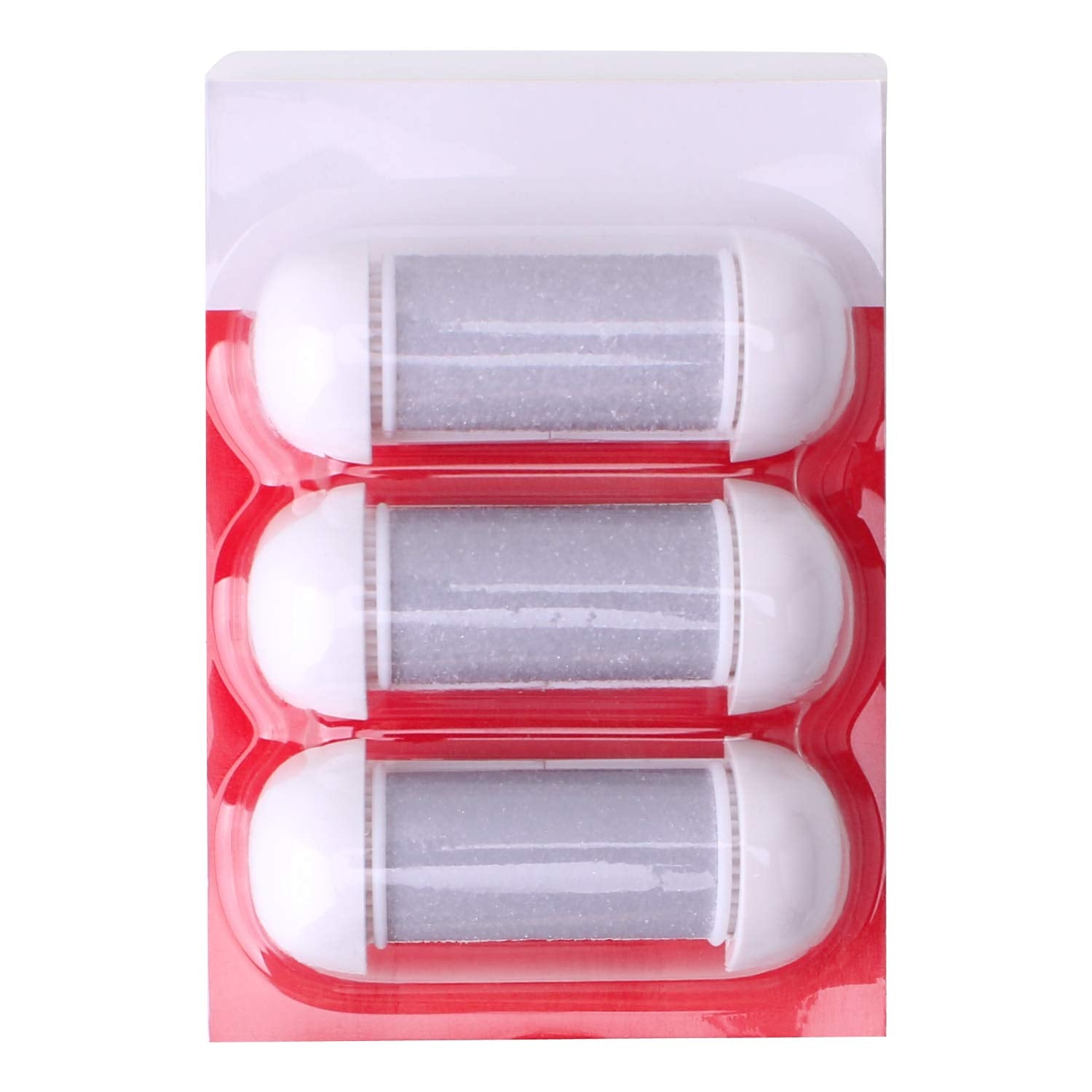 Electric Callus Remover Refill,Elmchee Perfect Refill 3 Same Rough Replacement Rollers Professional Feet Care Grinding Heads Pack of 3 (Grey) Health & Beauty > Personal Care > Foot Care Elmchee   