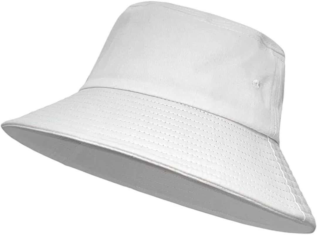 Bucket Hats for Women Men Sun Beach Hat Unisex Washed Cotton Packable Summer Travel Outdoor Fisherman'S Caps UPF 50+ Apparel & Accessories > Clothing Accessories > Hats Fisi White  