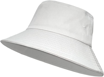 Bucket Hats for Women Men Sun Beach Hat Unisex Washed Cotton Packable Summer Travel Outdoor Fisherman'S Caps UPF 50+ Apparel & Accessories > Clothing Accessories > Hats Fisi White  