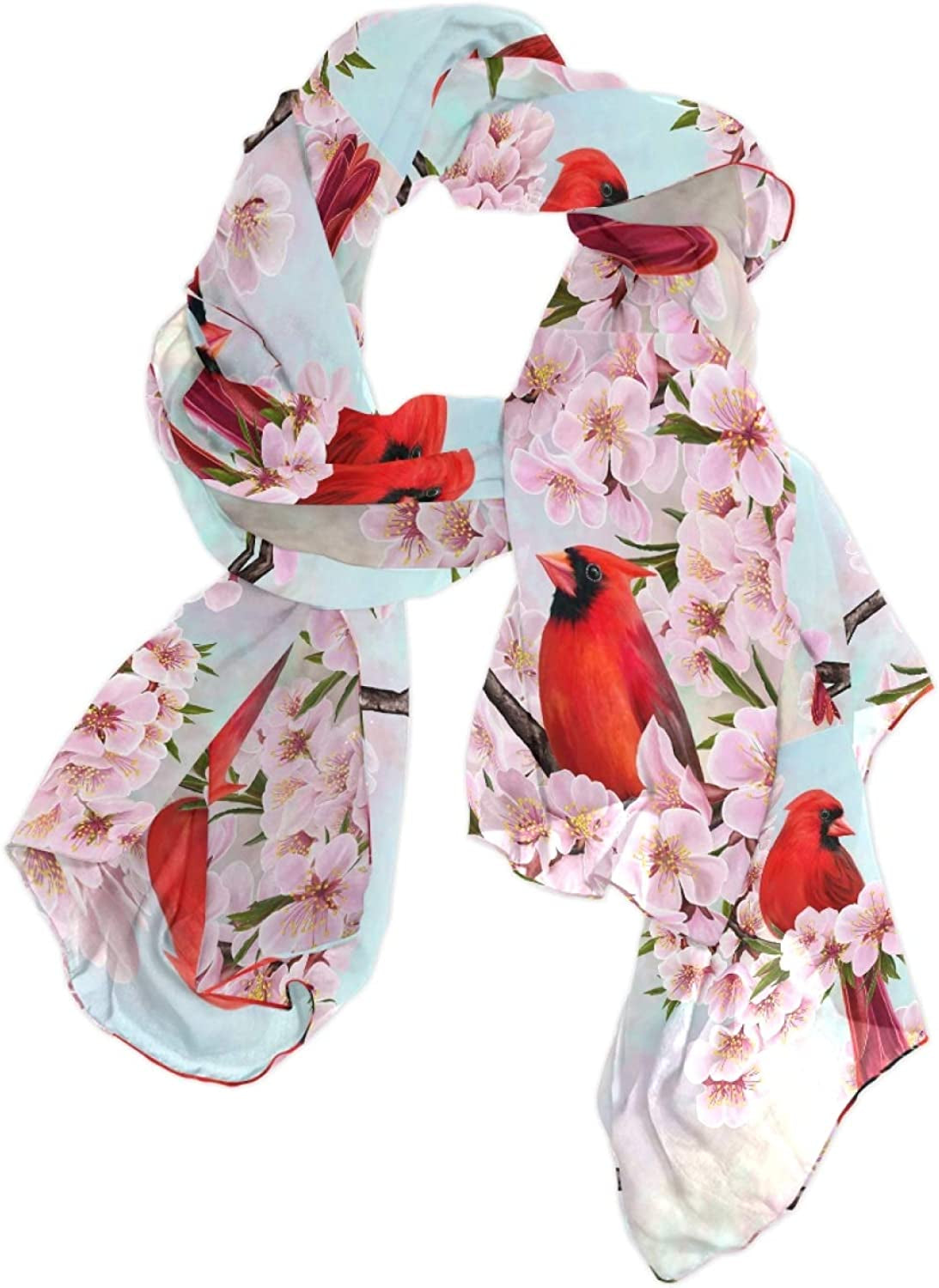 Women Long Silk Scarf, Satin Shawl Chiffon Large Stole Headscarf Sunscreen Wrap Apparel & Accessories > Clothing Accessories > Scarves & Shawls Oyihfvs Multi 16  