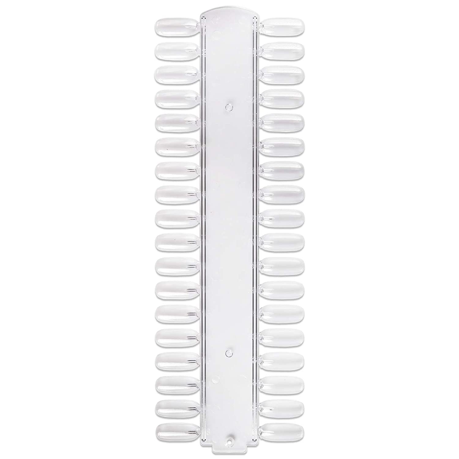 Beauticom® 50 Clear Acrylic False Tip Sticks with Metal Ring Holders Fan-Shaped Nail Art Display Chart Practice Tips Tool - 50 Tips Health & Beauty > Personal Care > Cosmetics > Cosmetic Tools > Nail Tools Beauticom Tips Palette (Clear) 36 Count (Pack of 10) 