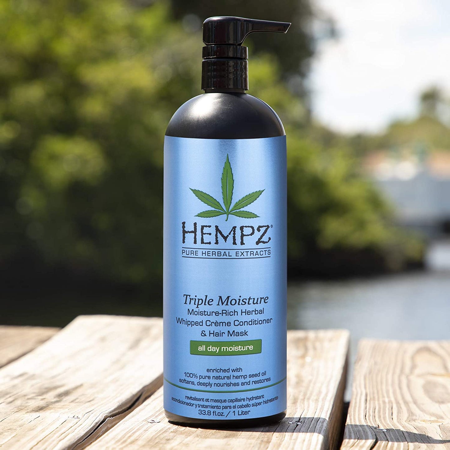 Hempz Triple Moisture-Rich Herbal Whipped Creme Conditioner and Hair Mask for Women and Men, 33.8 Oz. - Premium, Natural Moisturizing Conditioners to Repair Dry, Damaged Hair - Scented Hair Care Health & Beauty > Personal Care > Hair Care Hempz   