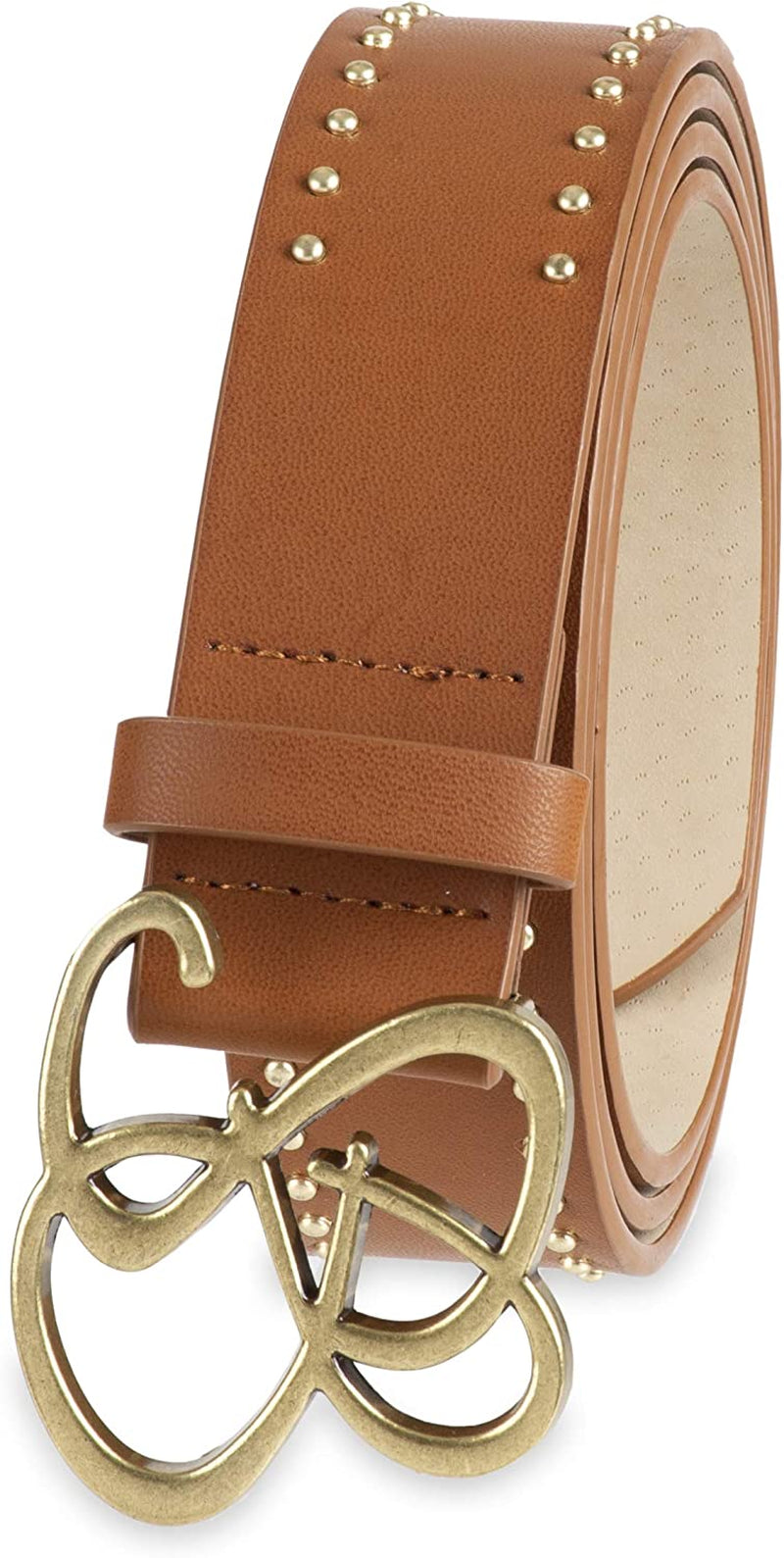 Jessica Simpson Women'S Fashion Casual Belt Apparel & Accessories > Clothing Accessories > Belts Jessica Simpson Tan Logo 1 X-Large