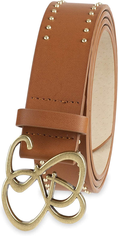 Jessica Simpson Women'S Fashion Casual Belt Apparel & Accessories > Clothing Accessories > Belts Jessica Simpson Tan Logo 1 X-Large