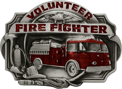 Belt Buckle Professional Worker Style Performance Accessories Apparel & Accessories > Clothing Accessories > Belt Buckles Moranse Volunteer Fire Fighter  
