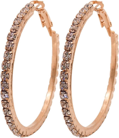 Dangle Earring Zircon Fashion Earrings S-Imple Exaggerated Gold for Ladies Unique Temperament Earrings Silver Cute Jewelry Gifts for Women Girls, Rose Gold Ta-rose Gold / One Size