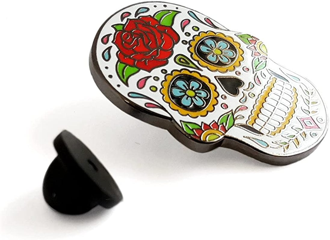 Day of the Dead Sugar Skull Enamel Lapel Pin