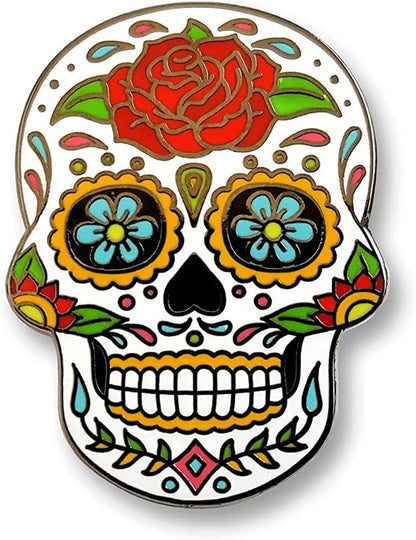 Day of the Dead Sugar Skull Enamel Lapel Pin