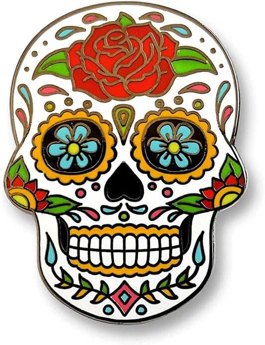 Day of the Dead Sugar Skull Enamel Lapel Pin