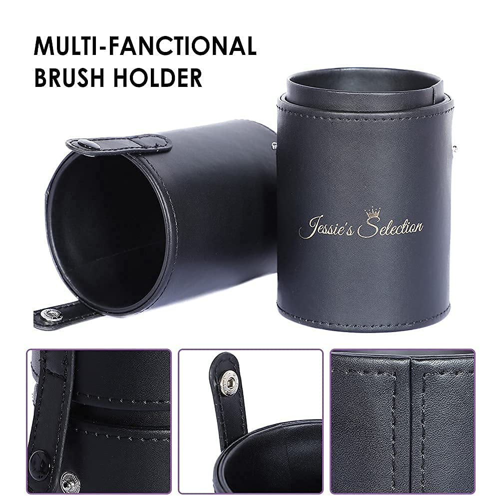JESSIE'S SELECTION Makeup Brushes 12 Pcs Professional Makeup Brush Set with Brush Holder Makeup Brush Cleaner Eyeshadow,Blush,Lip,Concealer,Face Mask,Blending,Full Face Cosmetic Makeup Kit Health & Beauty > Personal Care > Cosmetics > Cosmetic Tools > Makeup Tools jessie's selection   