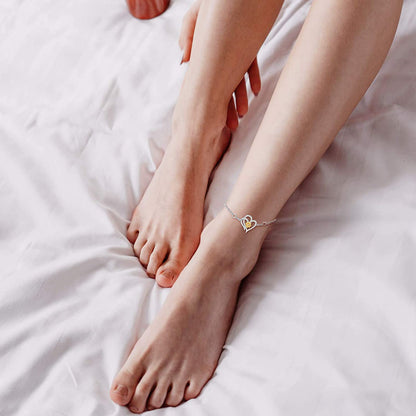 Sunflower Ankle Bracelet Jewelry Gifts Sterling Silver Sunflower Anklet for Women Girlfriend Wife Christmas Birthday Summer Sunshine Ankle Bracelet Gifts Apparel & Accessories > Jewelry > Anklets MEDWISE   