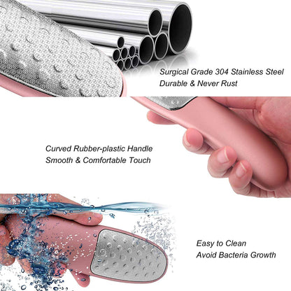 Foot Scrubber with Stand, Never-Cut-Your-Feet Foot File Callus Remover - Safe to Use | Comfortable Foot Scraper Feet Scrubber Dead Skin Remover, Best Home Pedicure Foot Care Tool, Used on Wet/Dry Feet Health & Beauty > Personal Care > Foot Care Weetiee   
