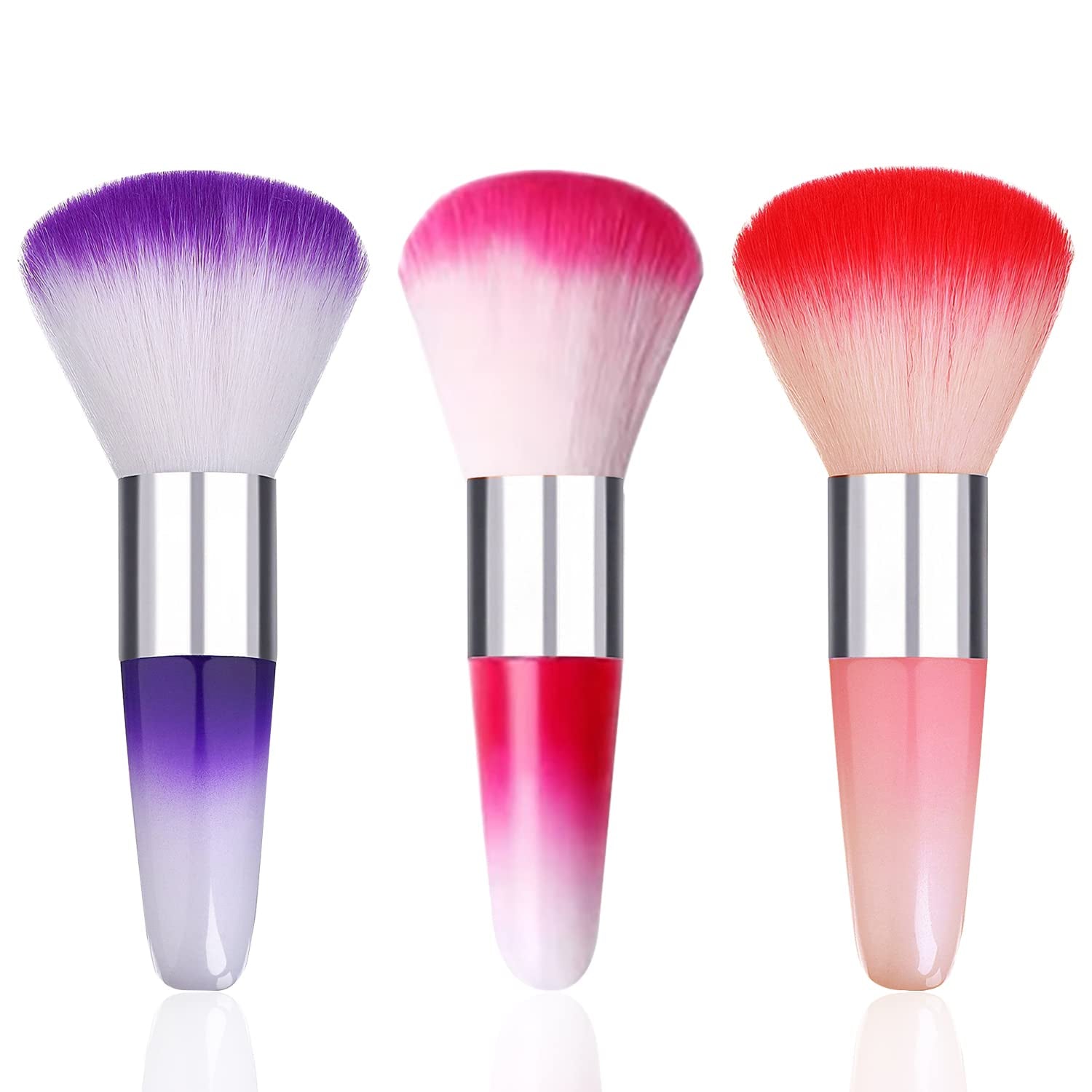 SILPECWEE 3Pcs Nail Brushes for Cleaning Powder, Makeup Brush Nail Clean up Brush Acrylic Nail Brush Cleaner Nail Dust Brush Manicure Brush Nail Art Tools Health & Beauty > Personal Care > Cosmetics > Cosmetic Tools > Nail Tools SILPECWEE NO1  