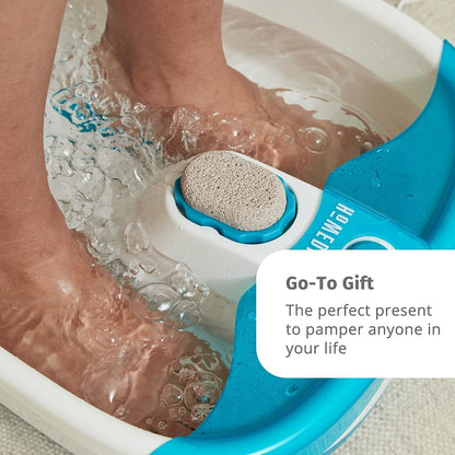 Homedics Bubble Mate Foot Spa, Toe Touch Controlled Foot Bath with Invigorating Bubbles and Splash Proof, Raised Massage Nodes and Removable Pumice Stone Health & Beauty > Personal Care > Foot Care Homedics   