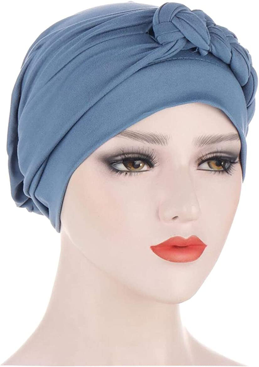 Lucky Staryuan ® 3Pack Chemo Cancer Headwear for Women Soft Pre-Tied Twisted Braid Hair Cover Turban Headwear Apparel & Accessories > Clothing Accessories > Headwear Lucky staryuan   