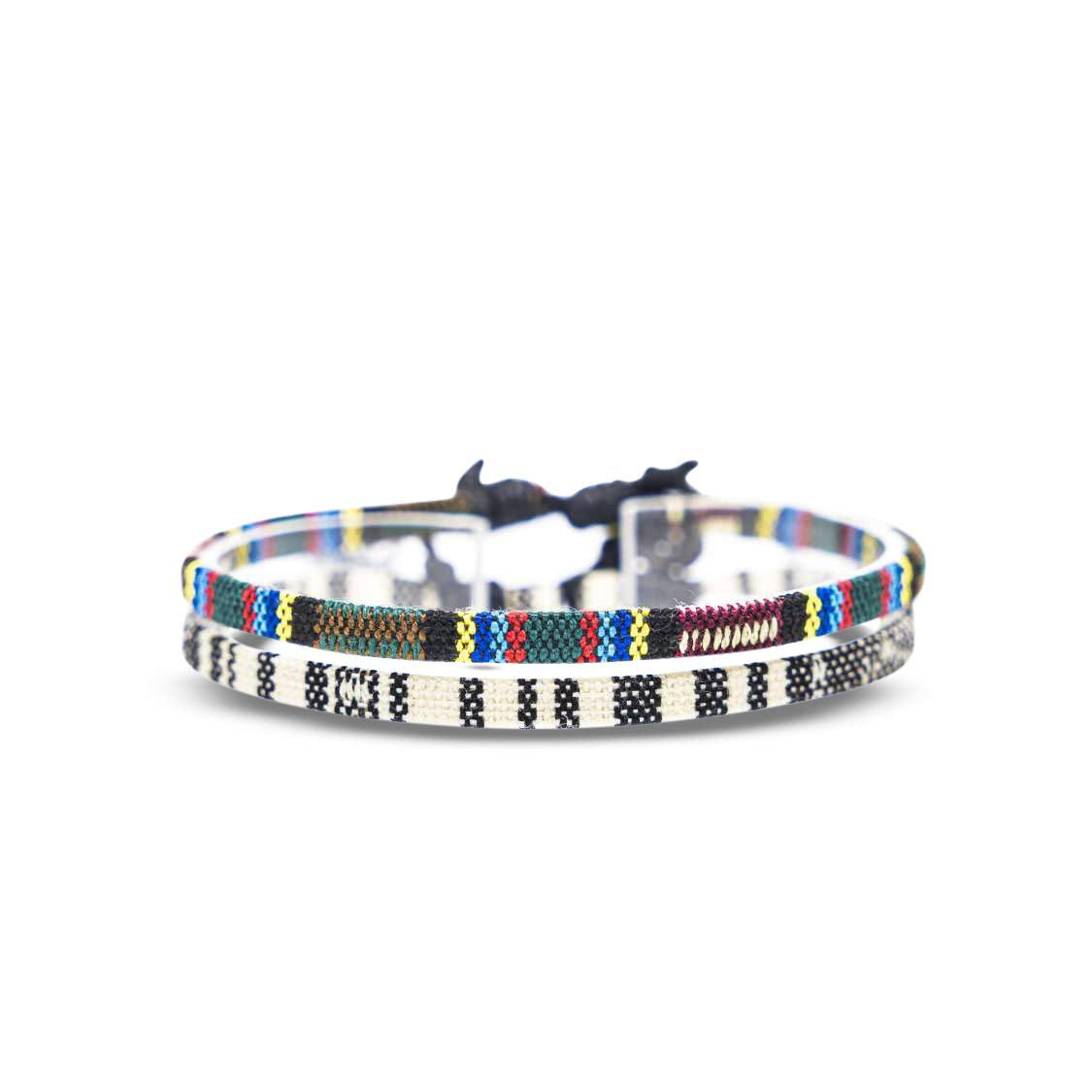 Surfer Beach Bracelet Set Men & Women - Braided Boho Summer Bracelets - Handmade Festival Jewelry - 100% Waterproof & Adjustable - Friendship Gift - Ethnic Hippie Style (Black & Ruby Red) Apparel & Accessories > Jewelry > Bracelets Made by Nami White & Aztec  