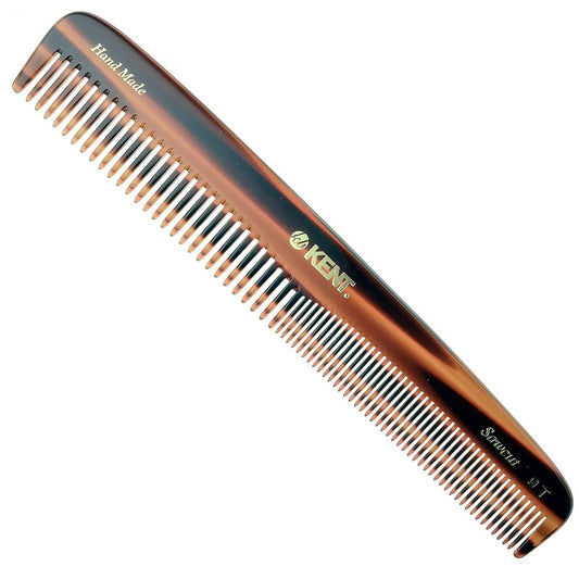 Kent 9T Pocket Comb & Hair Straightener - Wide Tooth/Fine Tooth Comb for Hair Care - Beard Straightener Comb and Cosmetology Supplies - Detangling Comb and Straightening Comb Styling Beard Comb Health & Beauty > Personal Care > Hair Care KENT Tortoiseshell 1 Pack 