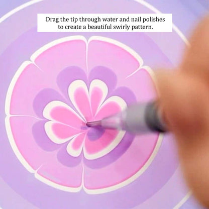 Winstonia Nail Art Water Marble Tool for Watermarbling Pattern Manicure – Pointy Stainless Steel Picker Pen Health & Beauty > Personal Care > Cosmetics > Cosmetic Tools > Nail Tools Winstonia   