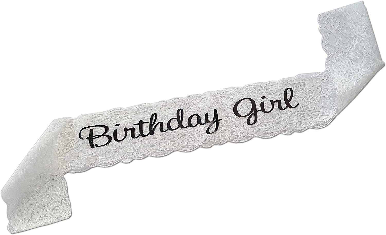 Birthday Girl Lace Sash - Great for Sweet 16, 18Th, 21St, 30Th, 40Th Birthday Parties Apparel & Accessories > Clothing Accessories > Sashes Girlz Nights   
