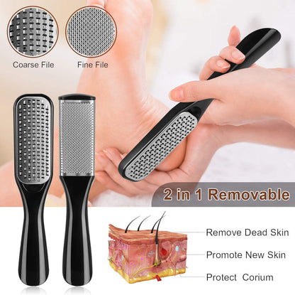 Professional Pedicure Kit, Rosmax 30 in 1 Pedicure Tools Stainless Steel Washable Foot Care Kit Dead Skin Remover Foot Spa Set at Home Health & Beauty > Personal Care > Foot Care Rosmax Life   