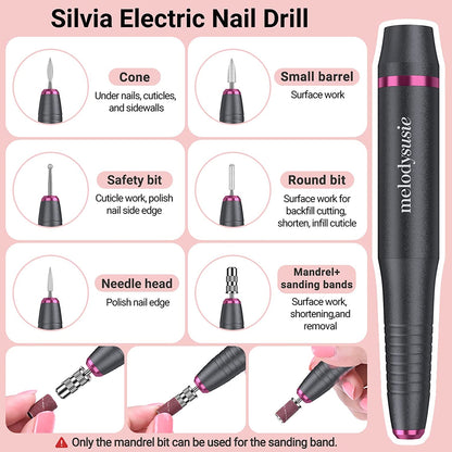 Melodysusie 85 in 1 Acrylic Nail Kit with Storage Bag Pink, Portable Electric Nail Drill, U V LED Nail Lamp, Manicure Tools Set, Compact Gel Nail Starter Kit, Nail Art Supplies DIY at Home Health & Beauty > Personal Care > Cosmetics > Cosmetic Tools > Nail Tools MelodySusie   