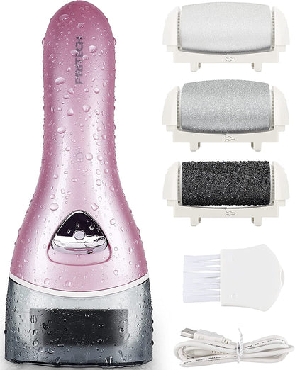 Electric Feet Callus Removers Rechargeable, Portable Electronic Foot File Pedicure Tools, Electric Callus Remover Kit, Professional Pedi Feet Care for Dead, Hard Cracked Dry Skin Ideal Gift Health & Beauty > Personal Care > Foot Care PRITECH 002-pink  