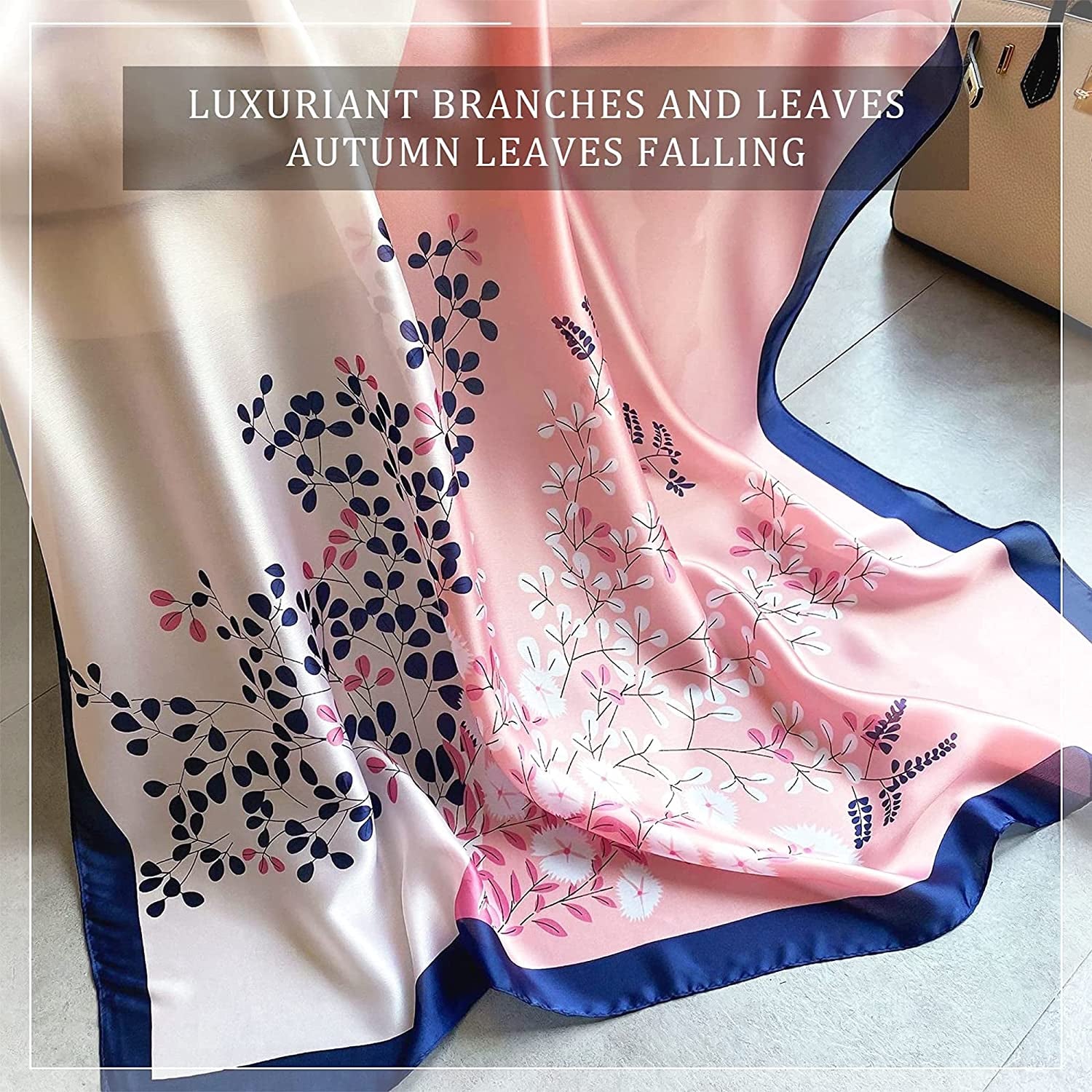 Silk Scarf Women Chiffon Shawl Satin Neckerchief Head Wrap Thin Scarf Beach Hijab Bridal Shawl Binder Scarf Chiffon White Apparel & Accessories > Clothing Accessories > Scarves & Shawls WEIGEER   