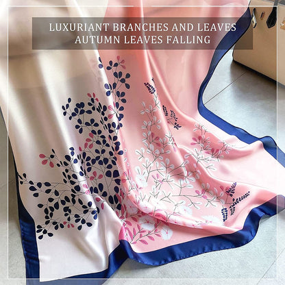 Silk Scarf Women Chiffon Shawl Satin Neckerchief Head Wrap Thin Scarf Beach Hijab Bridal Shawl Binder Scarf Chiffon White Apparel & Accessories > Clothing Accessories > Scarves & Shawls WEIGEER   