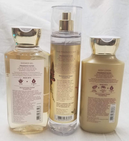 Bath and Body Works Body Care W/Essential Oils New Fall 2020 Scent - Dahlia - 3 Piece Set Fragrance Mist, Body Lotion, Shower Gel Health & Beauty > Personal Care > Cosmetics > Bath & Body Bath & Body Works   