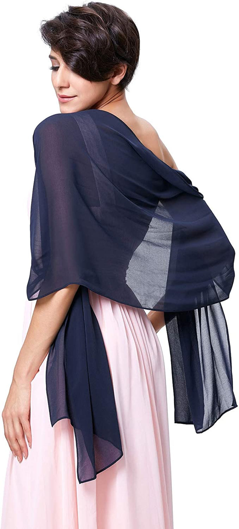 Kate Kasin Soft Chiffon Pashmina Scarf Shawls and Wraps for Formal Evening Party Dress, Bride Bridesmaid Shawl for Wedding Apparel & Accessories > Clothing Accessories > Scarves & Shawls Kate Kasin   