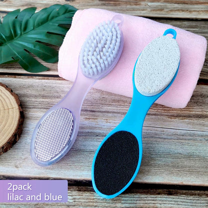 Fangze Pumice Stone Brush for Feet, 2 Pack Foot Brush Scrubber 4 in 1 Pedicure Paddle Kit for Foot Care ( Lilac and Blue) Health & Beauty > Personal Care > Foot Care Fangze   