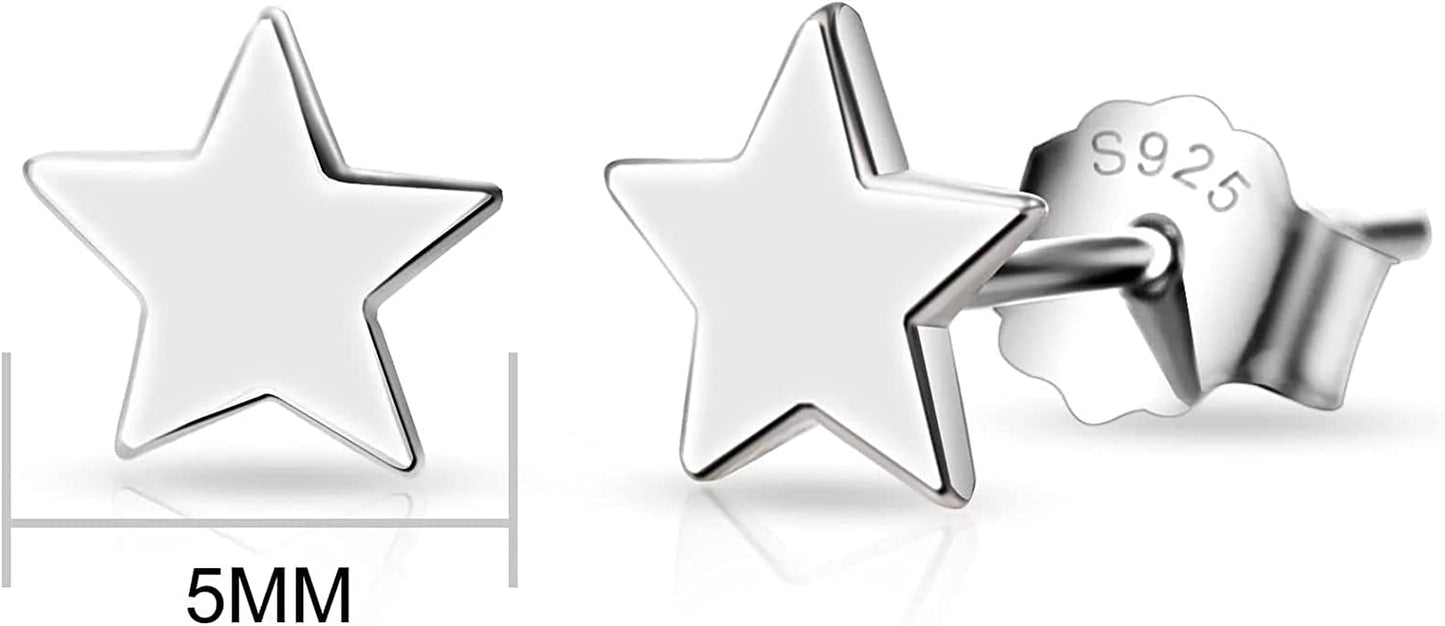 Sterling Silver Friendship Quote Star Earrings Apparel & Accessories > Jewelry > Earrings Philip Jones   