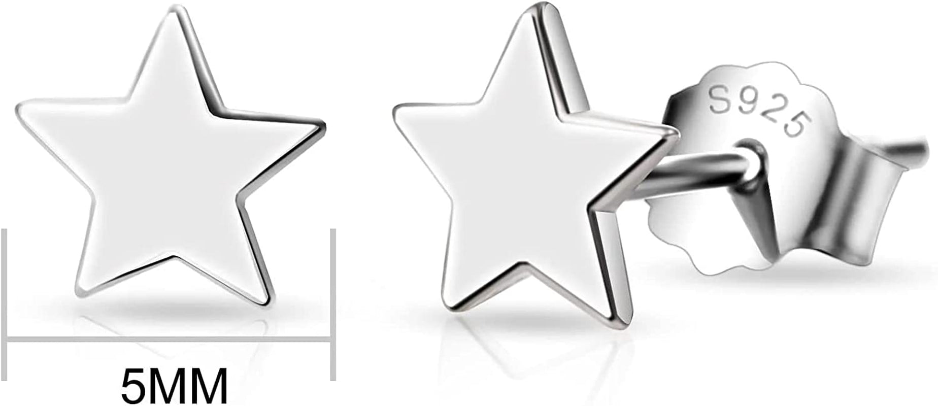 Sterling Silver Friendship Quote Star Earrings Apparel & Accessories > Jewelry > Earrings Philip Jones   