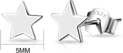 Sterling Silver Friendship Quote Star Earrings Apparel & Accessories > Jewelry > Earrings Philip Jones   