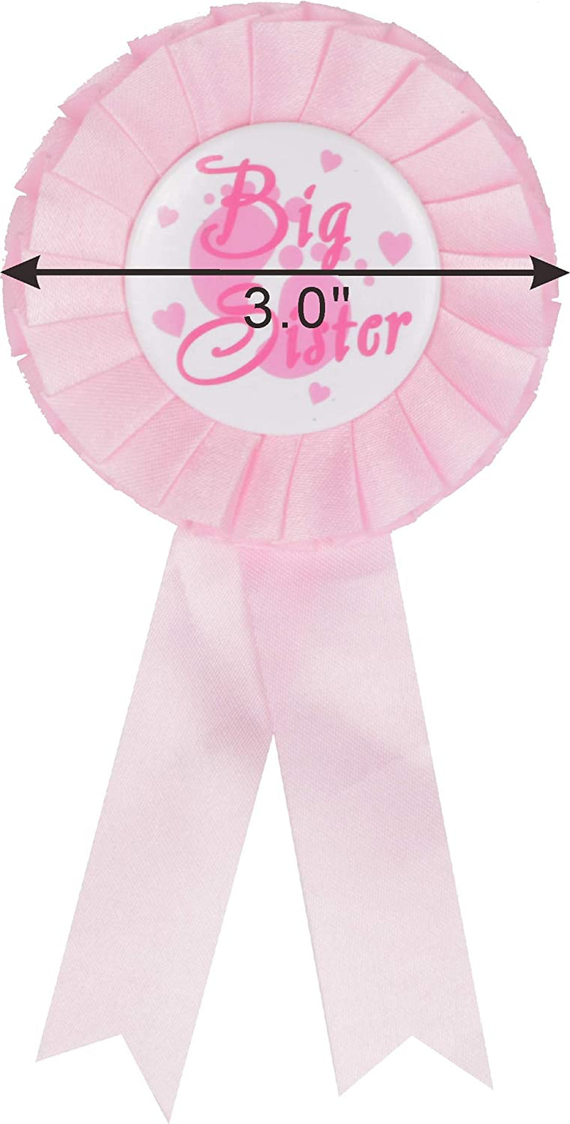 I Am Going to Be Big Sister, Big Sister Flower Crown, Sash and Pin, Daughter Get Promoted to Big Sisters Idea Gift Set, Satin Big Sister to Be for Baby Shower Sash, Big Sister Party Supplies (Pink) Apparel & Accessories > Clothing Accessories > Sashes MEANT2TOBE   