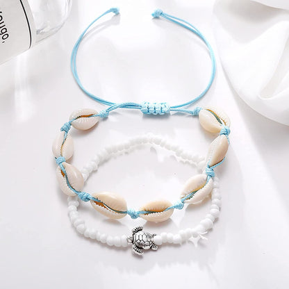 Fashion Bohemia Summer Multi Layered Shell Ankle for Women Boho Ocean Barefoot Beach on Leg Bracelet Female Sandals Jewelry Professional and Attractive Apparel & Accessories > Jewelry > Bracelets Generic   