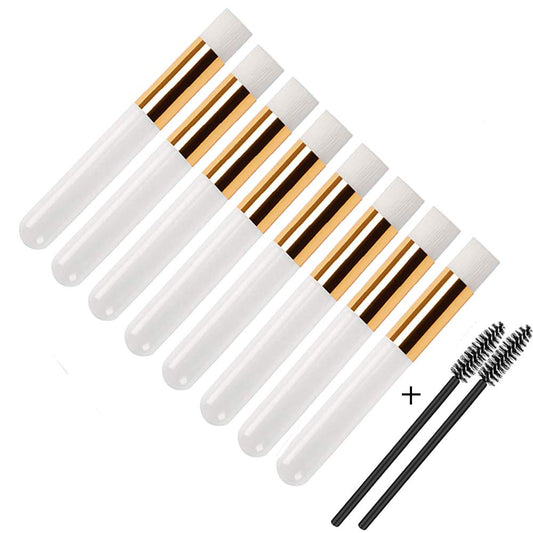 Eyelash Cleaning Brush Makeup Brushes Extension Eyelash Lash Peel off Nose Blackhead Cosmetic Brush Remover Clean Washing Cleanser Soft Whitehead Tools Makeup Brush (8Pcs White) Health & Beauty > Personal Care > Cosmetics > Cosmetic Tools > Makeup Tools Amoly white  