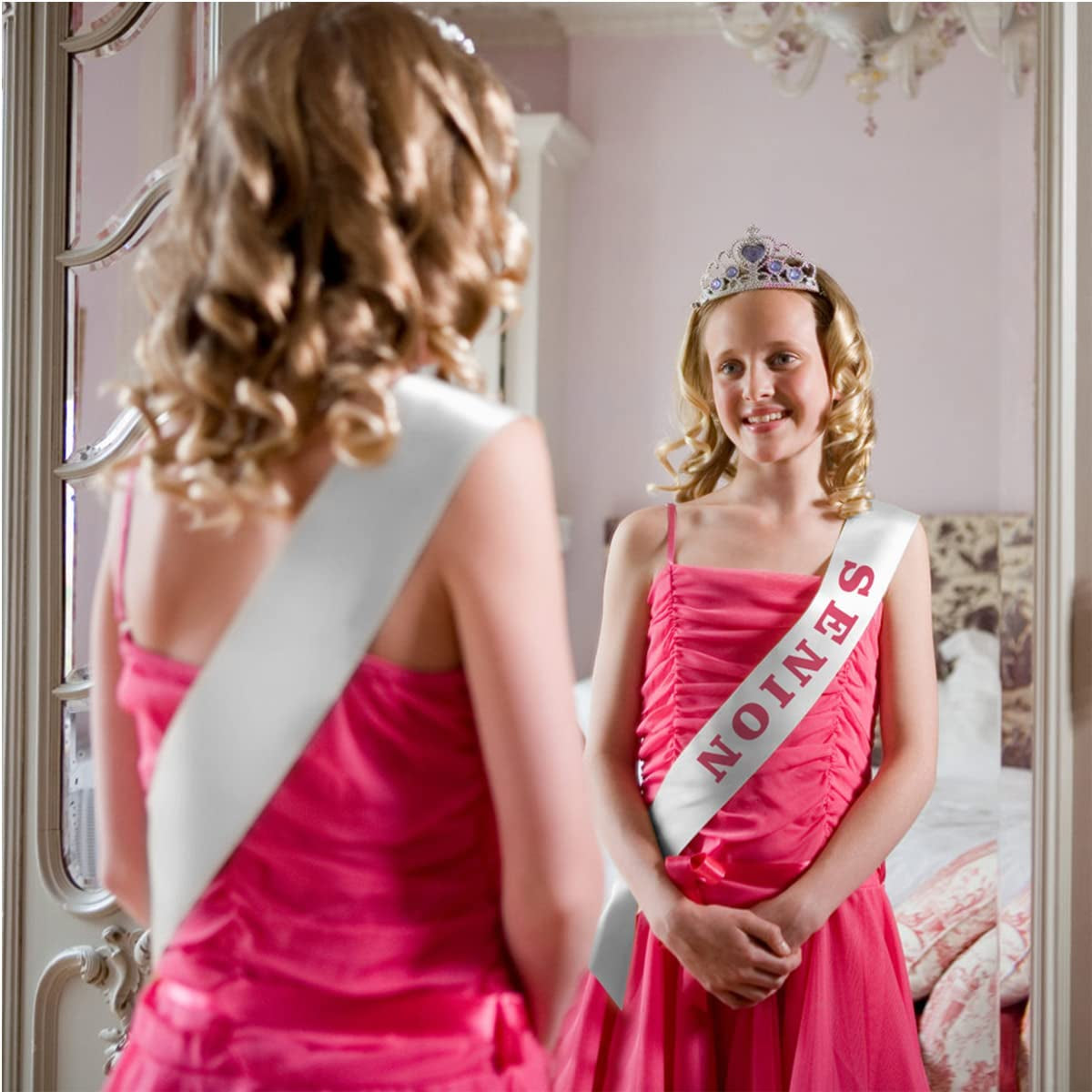 Timnod 4 Pack Premium White Blank Satin Sash , Plain Sash , Pageant Sash , DIY Sash for Party Decorations, Wedding ,Halloween , Etc ( 4 Pins Included ) (White) Apparel & Accessories > Clothing Accessories > Sashes Timnod   