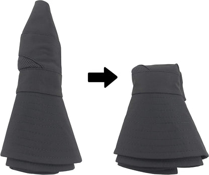 Muryobao 2 Pack Women Ponytail Summer Sun Hat UV Protection Wide Brim Foldable Safari Fishing Cap Apparel & Accessories > Clothing Accessories > Hats Muryobao   