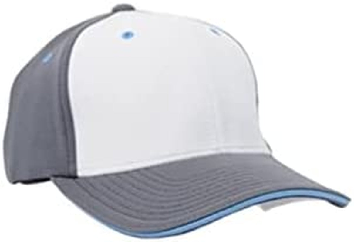 Universal M2 Contrast Flexfit® Cap Apparel & Accessories > Clothing Accessories > Headwear Pacific Headwear White/Graphite/Columbia Blue X-Small 