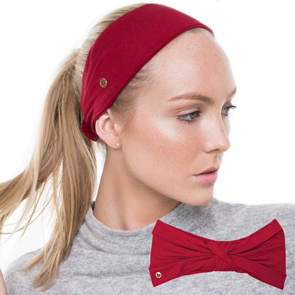 BLOM Original Headbands for Women Wear for Yoga, Fashion, Working Out, Travel or Running Multi Style Apparel & Accessories > Clothing Accessories > Headwear BLOM Red  