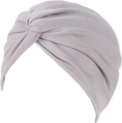 Beauty YFJH Chemo Sleep Turban Headwear Scarf Beanie Cap Hat for Cancer Patient Hair Loss Apparel & Accessories > Clothing Accessories > Headwear beauty YFJH Light Gray  
