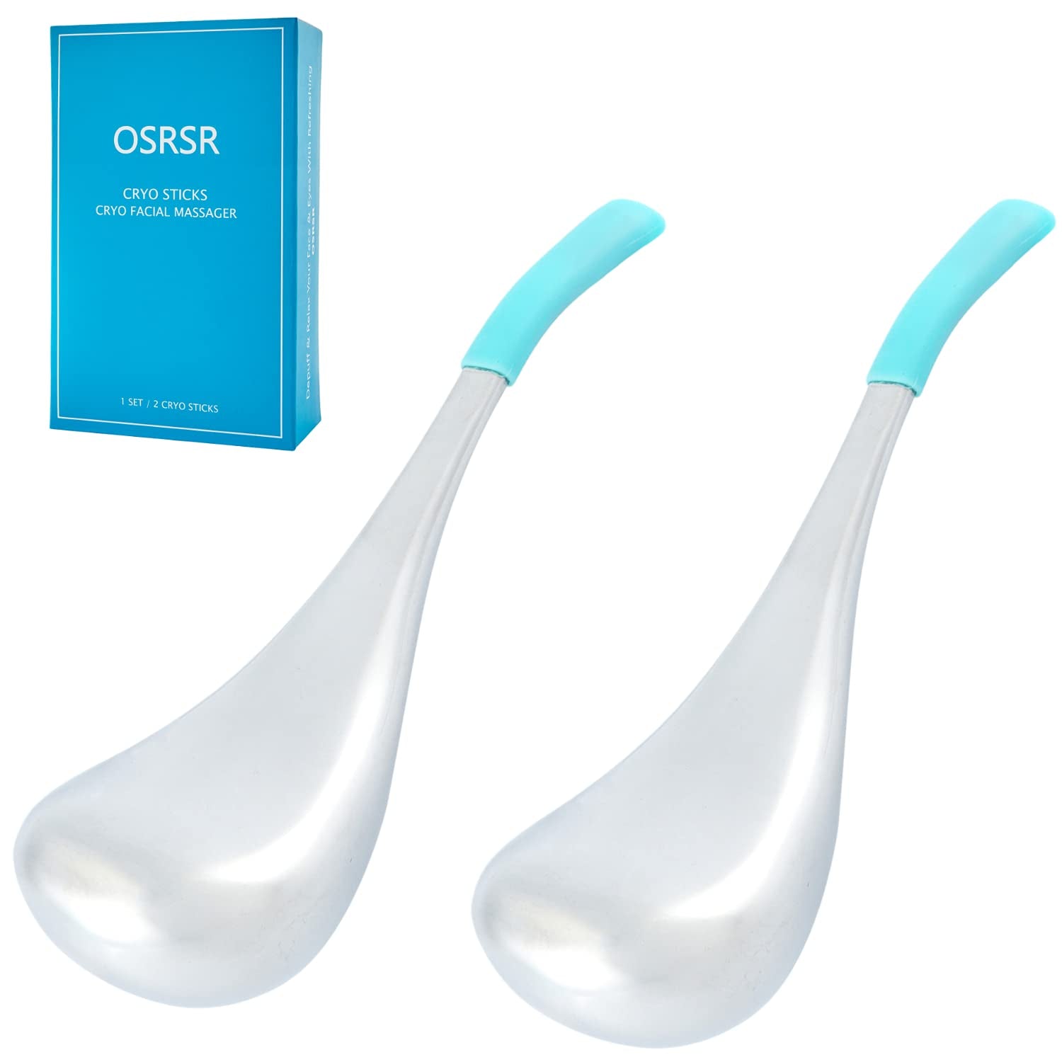 OSRSR Cryo Sticks,Unbreakable Stainless Steel Beauty Ice Facial Massage Tools for Woman,Skin Case Ice Globes Cryo Spoons,Cooling Globes Cold Globes for Face,Eyes & Neck Health & Beauty > Personal Care > Cosmetics > Cosmetic Tools > Skin Care Tools OSRSR   