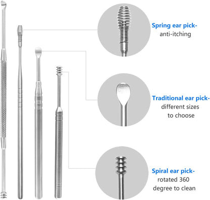 Vamotto Pimple Popper Tool Kit -10 Pcs Blackhead Remover Comedone Extractor Kit Blemish Remover for Acne Removal Kit for Whitehead Popping Zit Removing for Nose Face Tools with a Leather Bag Health & Beauty > Personal Care > Cosmetics > Cosmetic Tools > Skin Care Tools Boolink   